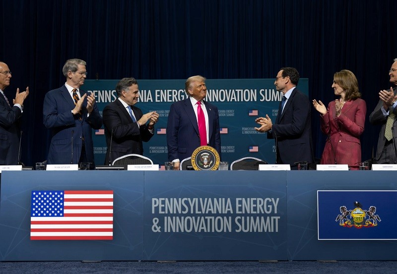 Tổng thống Donald Trump tại bang Pennsylvania ngày 15/7. Ảnh: Nhà Trắng