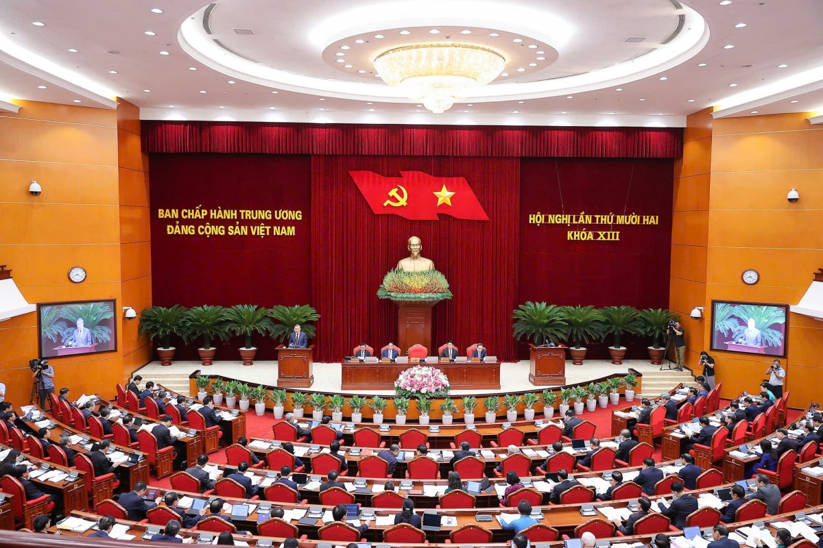 Tổng Bí thư Tô Lâm phát biểu khai mạc Hội nghị Trung ương 12 Khóa XIII