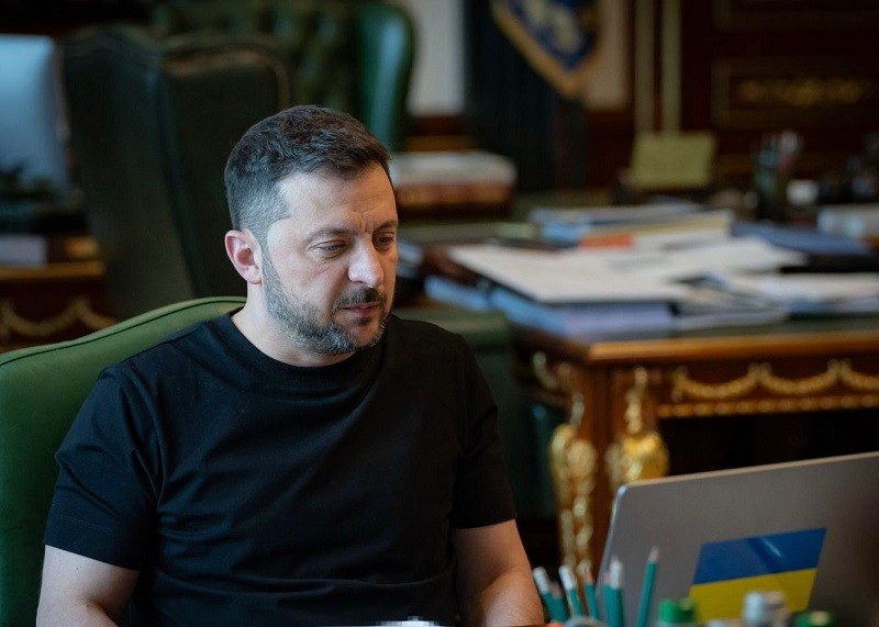 Tổng thống Volodymyr Zelensky tại Kiev ngày 18/7. Ảnh: X/@ZelenskyyUa