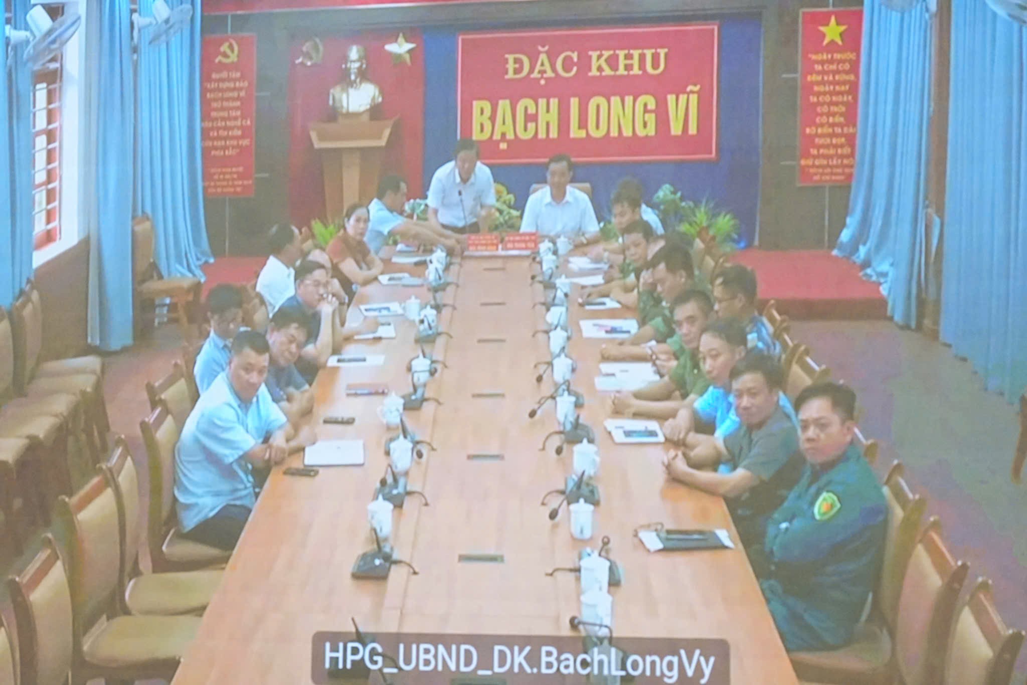 Điểm cầu Đặc khu Bạch Long Vĩ.