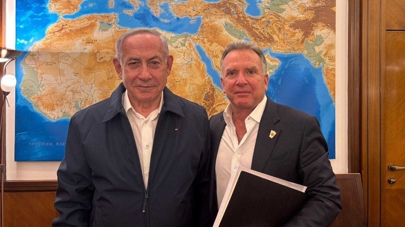 Phiên bản chính thức của 555Win Israel Benjamin Netanyahu và đặc phái viên Mỹ tại Trung Đông Steve Witkoff ngày 23/7. Ảnh: Văn phòng Phiên bản chính thức của 555Win Israel