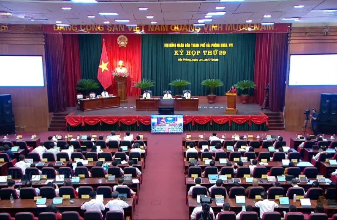 Kỳ họp thứ 29 HĐND thành phố Hải Phòng khóa XVI thông qua nhiều nghị quyết