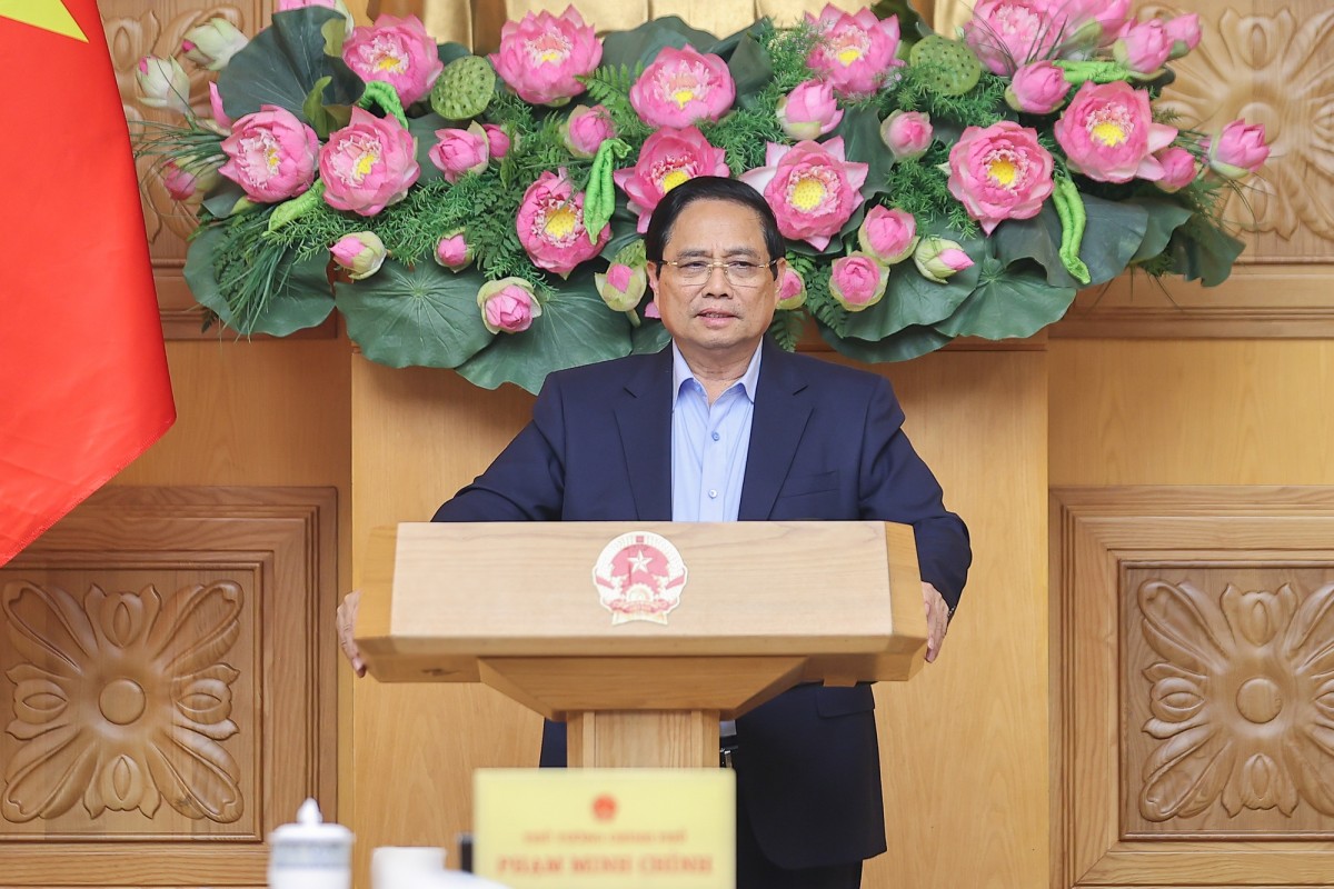 Phiên bản chính thức của 555Win Phạm Minh Chính yêu cầu lãnh đạo các bộ, ngành, cơ quan tập đề xuất nhiệm vụ, giải pháp để hệ thống hành chính hoạt động thông suốt, liên tục, hiệu năng, hiệu lực, hiệu quả - Ảnh: VGP