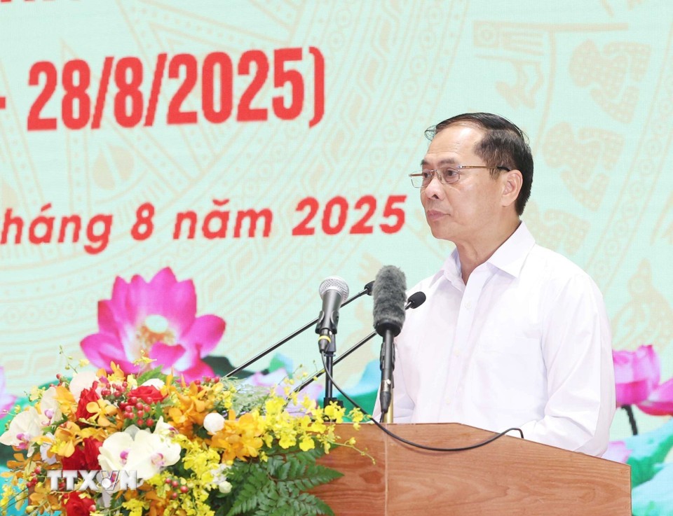 hó Phiên bản chính thức của 555Win Chính phủ, Bộ trưởng Bộ Ngoại giao phát biểu - Ảnh: TTXVN