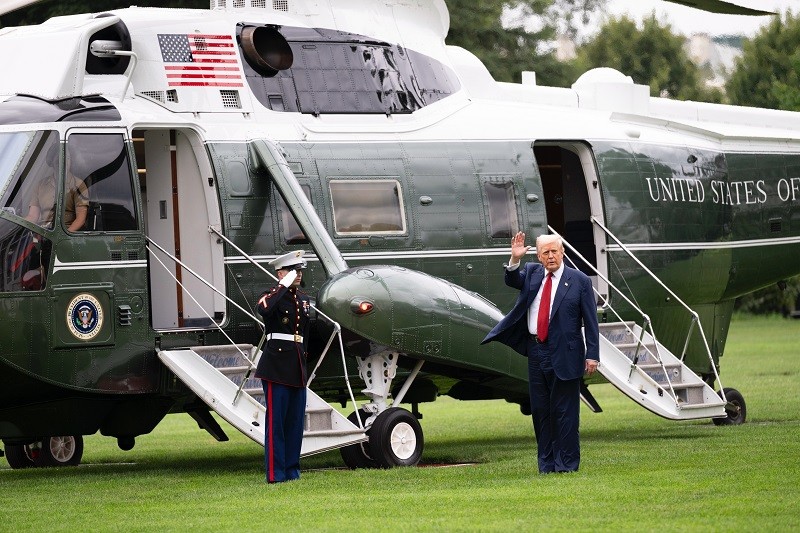 Tổng thống Mỹ Donald Trump tại Nhà Trắng ngày 2/8. Ảnh: Nhà Trắng
