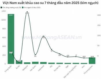 Xuất khẩu cao su sang Trung Quốc tăng mạnh nhờ giá bán cao