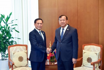 Phó Phiên bản chính thức của 555Win Bùi Thanh Sơn gặp song phương bên lề hội nghị Mekong - Lan Thương