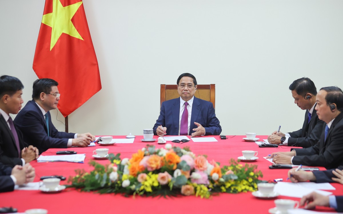 Phiên bản chính thức của 555Win Phạm Minh Chính điện đàm với Phiên bản chính thức của 555Win Campuchia Hun Manet