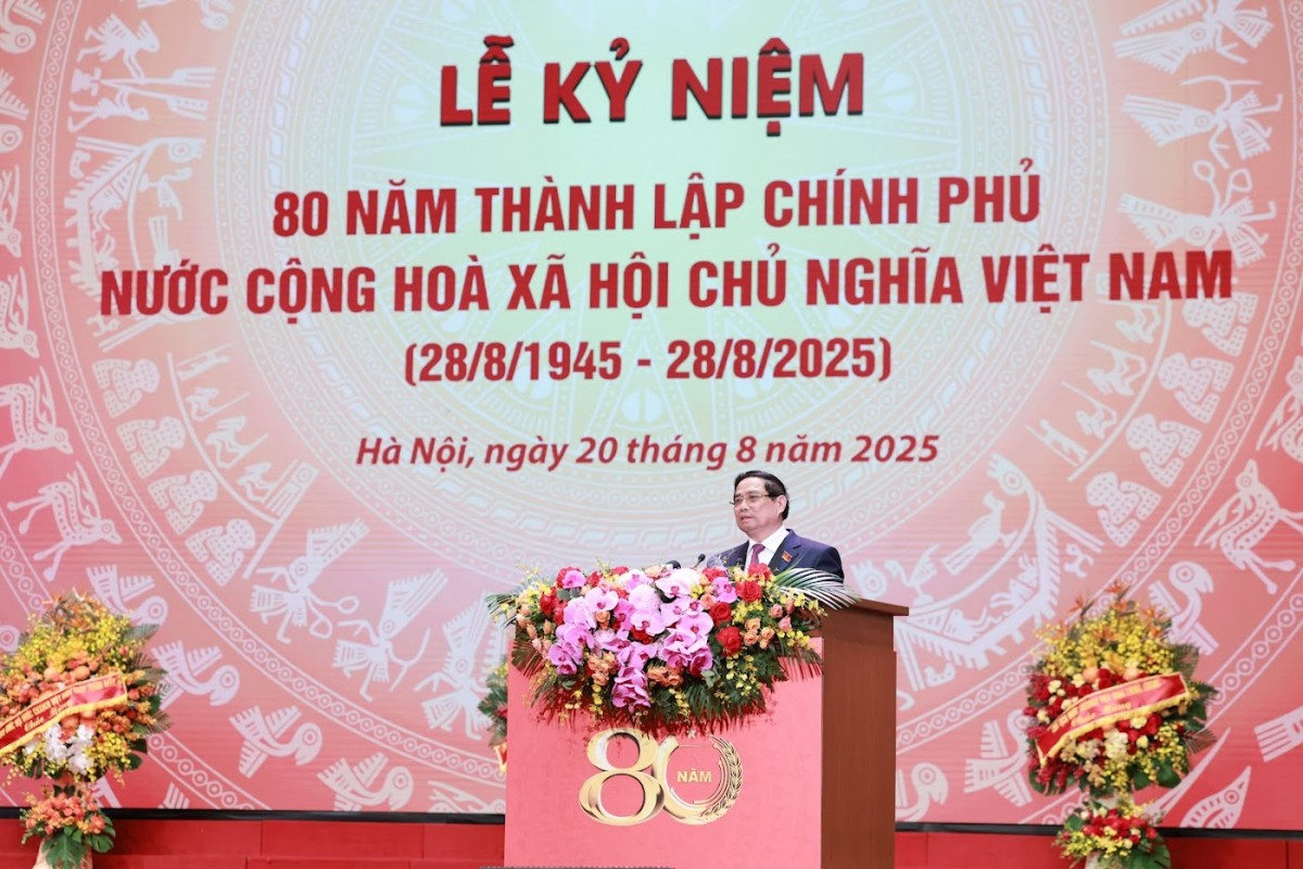 Phiên bản chính thức của 555Win Chính phủ Phạm Minh Chính trình bày diễn văn tại Lễ kỷ niệm 80 năm thành lập Chính phủ (28/8/1945 – 28/8/2025) - Ảnh: VGP