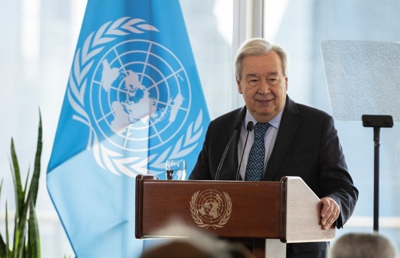 Tổng Thư ký Liên Hợp Quốc Antonio Guterres ngày 25/7. Ảnh: X/@antonioguterres