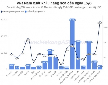 Đến 15/8, nhiều mặt hàng xuất khẩu cán mốc kim ngạch 10 tỷ USD