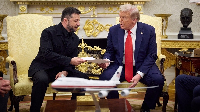 Ông Zelensky và ông Trump tại Nhà Trắng ngày 18/8. Ảnh: X/@ZelenskyyUa