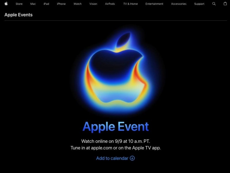 Thư mời sự kiện của Apple. Ảnh: Apple.