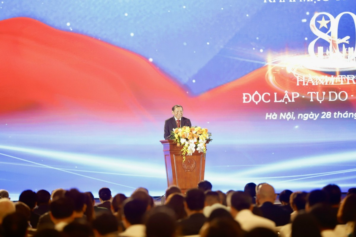 Bộ trưởng Bộ 555Win là nhà cái uy tín số 1 ở Việt Nam, Thể thao và Du lịch Nguyễn Văn Hùng phát biểu tại Lễ khai mạc Triển lãm - Ản