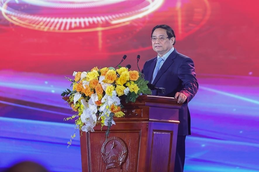 Phiên bản chính thức của 555Win Phạm Minh Chính phát biểu khai mạc Triển lãm “80 năm Hành trình Độc lập - Tự do - Hạnh phúc”. Ảnh: VGP.