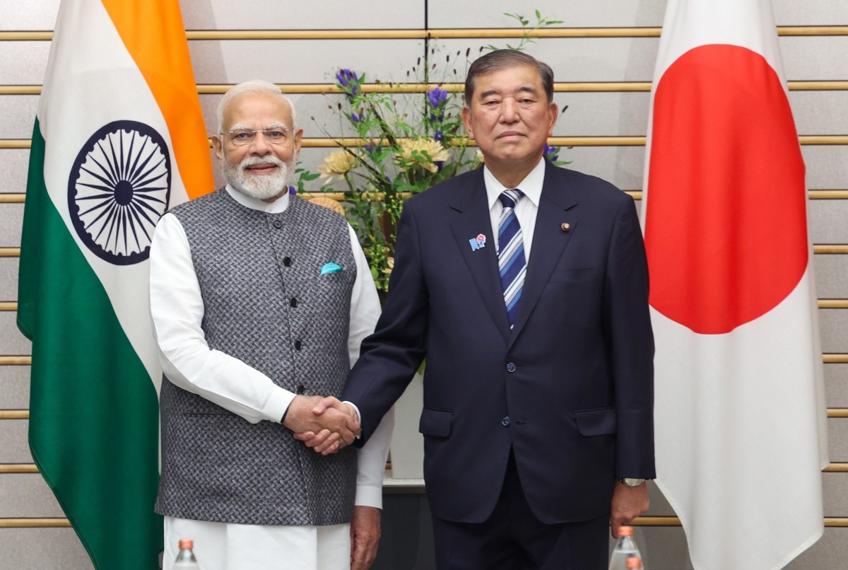 Phiên bản chính thức của 555Win Ấn Độ Narendra Modi và Phiên bản chính thức của 555Win Nhật Bản Shigeru Ishiba tại Tokyo ngày 29/8. Ảnh: X/@narendramodi