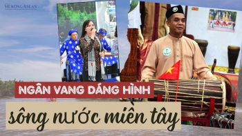 Dáng hình sông nước miền Tây tại Triển lãm thành tựu đất nước 80 năm