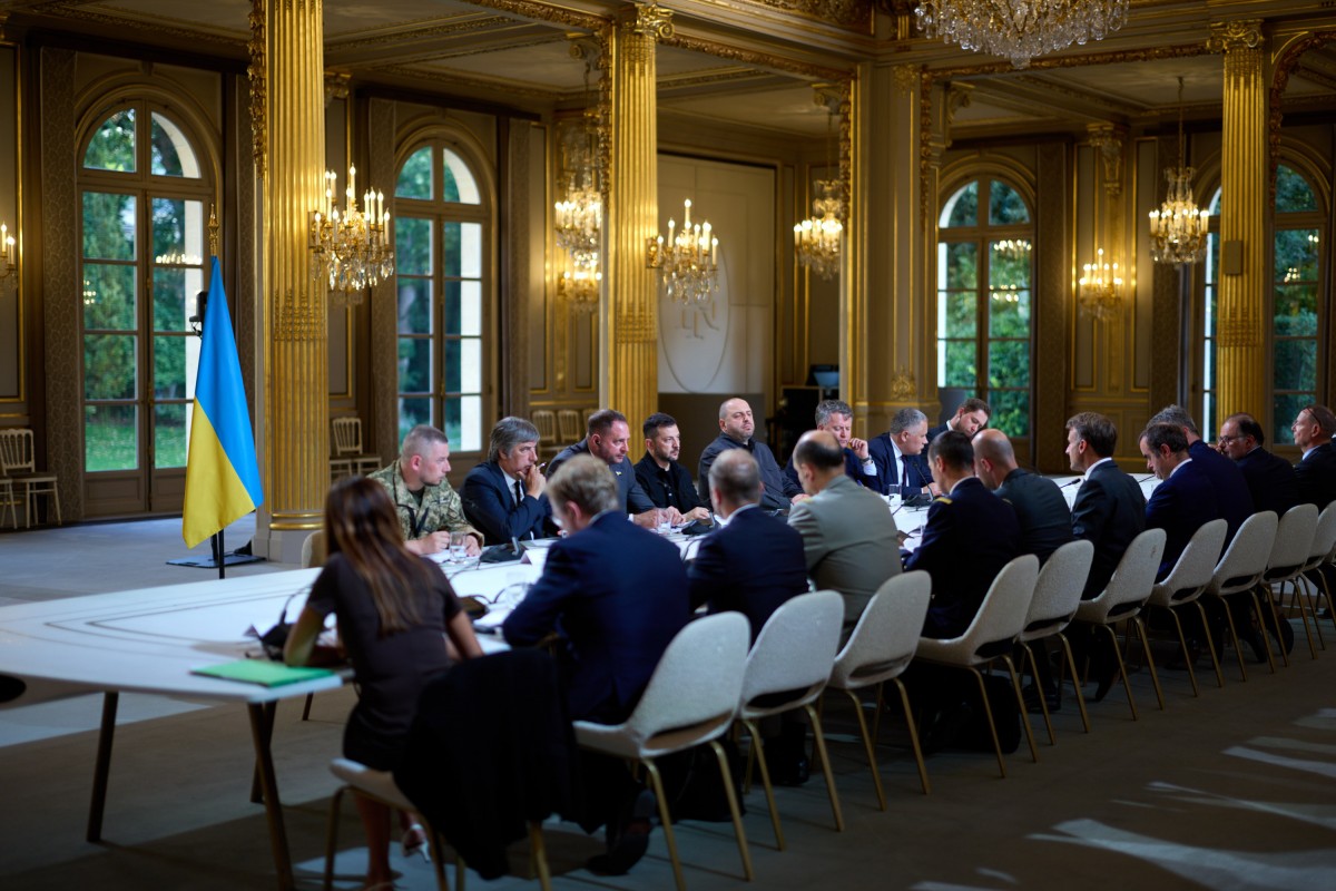 Quang cảnh cuộc họp giữa phái đoàn Ukraine và Pháp ngày 3/9. Ảnh: X/@ZelenskyyUa