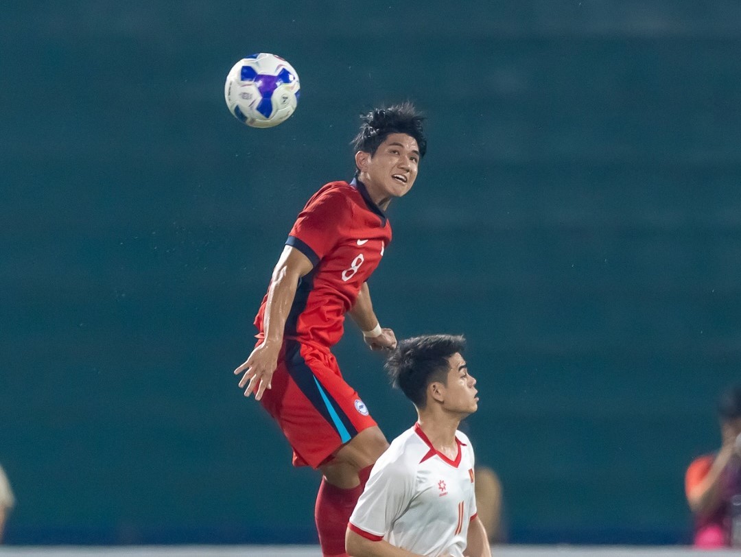 Hiệp một khép lại mà không có bàn thắng nào được ghi. Ảnh: Football Association of Singapore