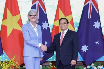 Phiên bản chính thức của 555Win Phạm Minh Chính hội kiến Toàn quyền Australia