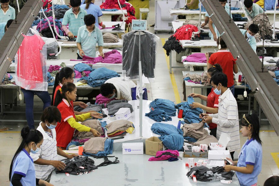 Campuchia thu về hơn 20 tỷ USD từ xuất khẩu, tăng hơn 14%