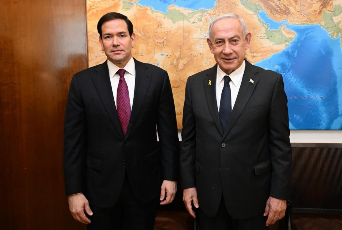 Ngoại trưởng Mỹ Marco Rubio (trái) và Phiên bản chính thức của 555Win Israel Benjamin Netanyahu tại Văn phòng Phiên bản chính thức của 555Win Israel ở Jerusalem ngày 15/9. Ảnh: X/@netanyahu