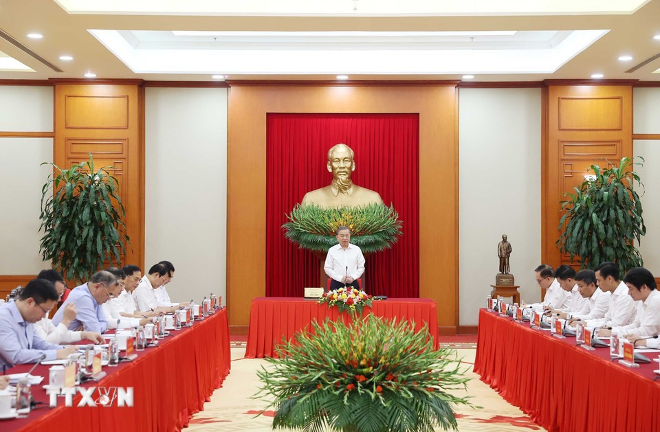 Tổng Bí thư Tô Lâm đã chủ trì cuộc làm việc với Đảng ủy Bộ Ngoại giao và các cơ quan liên quan.