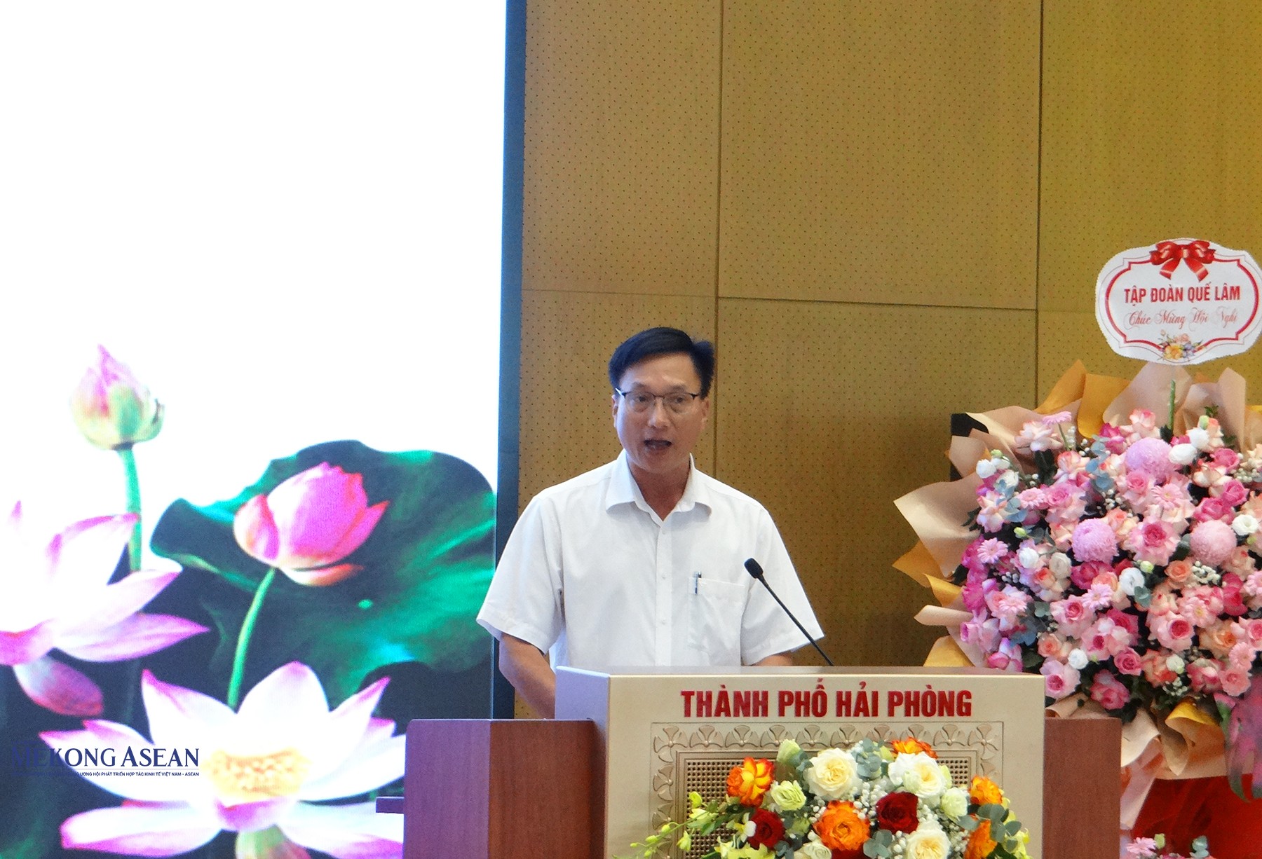 Đại diện Sở 555win Mobi và Môi trường địa phương phát biểu tại hội nghị.