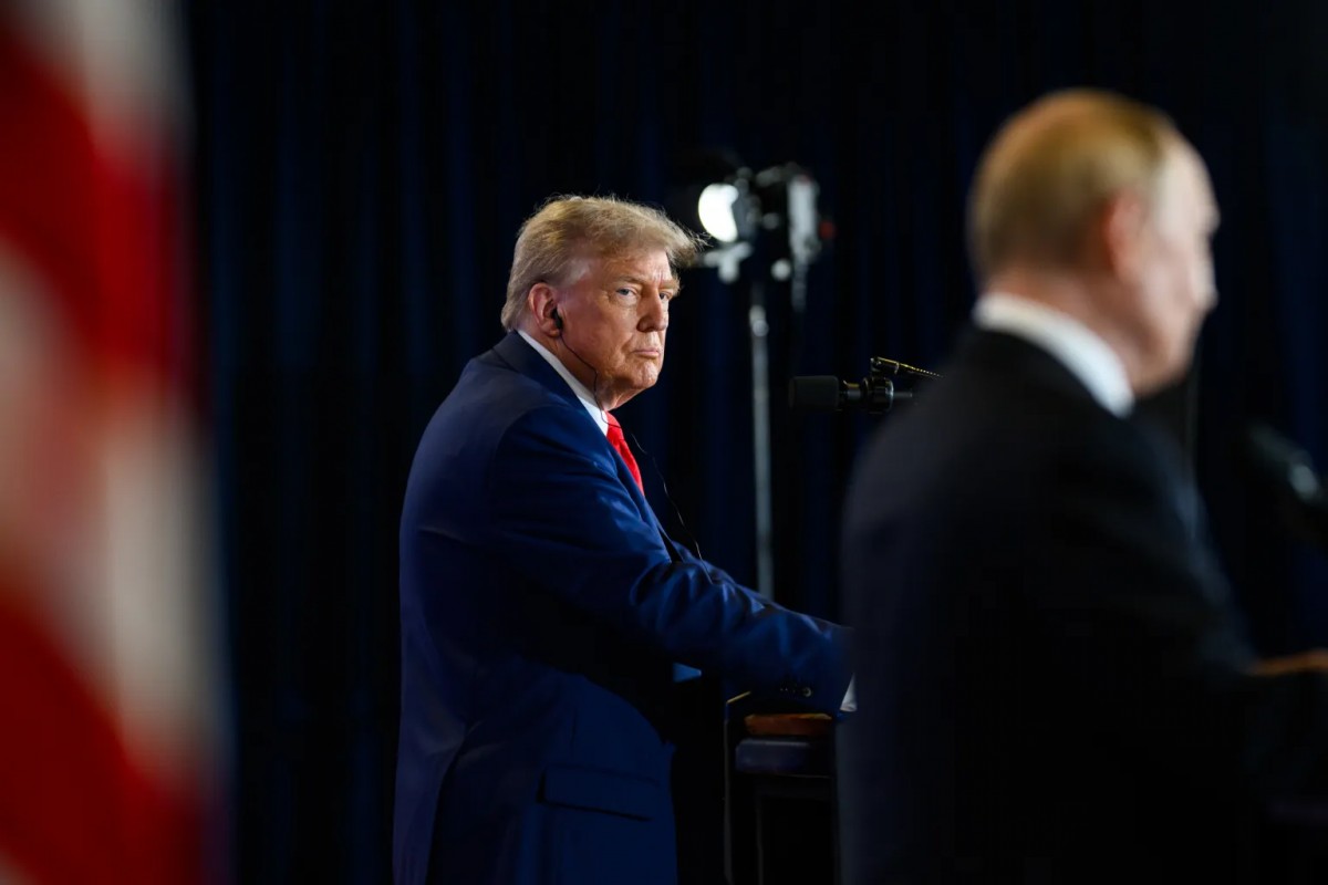 Tổng thống Trump và người đồng cấp Nga Putin tại Alaska ngày 15/8. Ảnh: Nhà Trắng