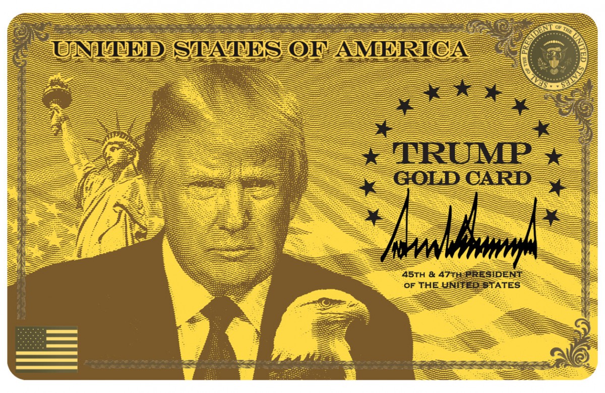 Thẻ vàng Trump. Ảnh: Truth Social/@realDonaldTrump