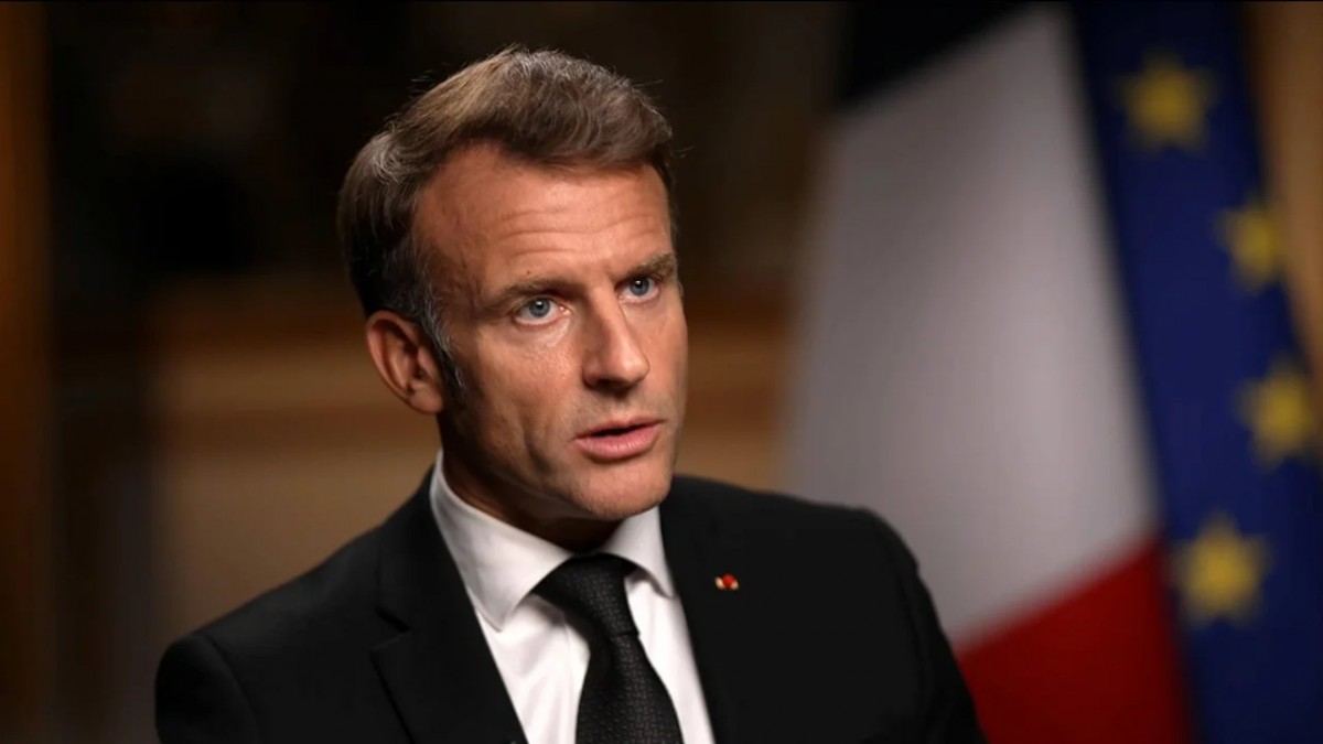 Tổng thống Pháp Emmanuel Macron trong chương trình “Face the Nation” ngày 21/9. Ảnh: X/@FaceTheNation