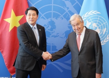 Chủ tịch nước Lương Cường gặp Tổng Thư ký Liên Hợp Quốc António Guterres