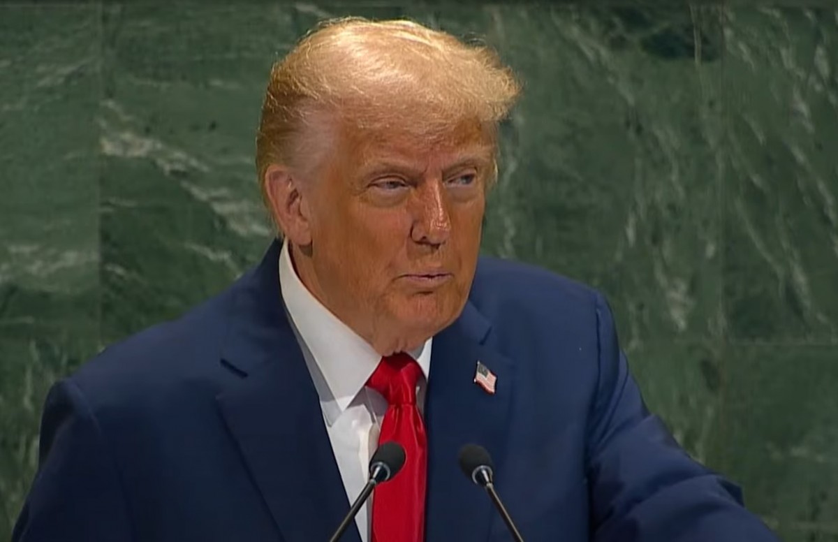 Tổng thống Donald Trump phát biểu trước Đại hội đồng Liên Hợp Quốc ngày 23/9. Ảnh: Nhà Trắng