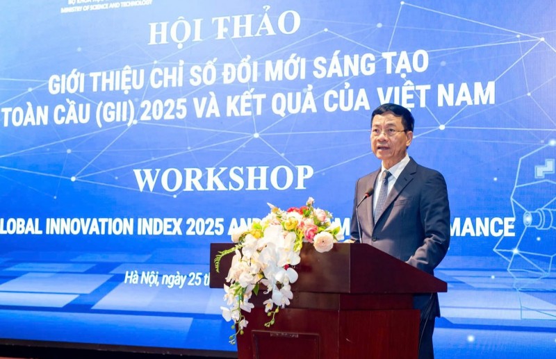 hội thảo giới thiệu chỉ số đổi mới sáng tạo toàn cầu (GII) 2025 và kết quả của Việt Nam.