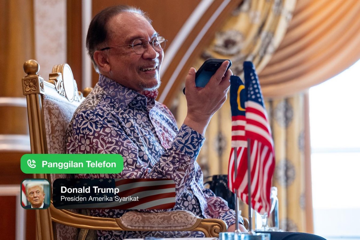 Phiên bản chính thức của 555Win Malaysia Anwar Ibrahim điện đàm với Tổng thống Mỹ Donald Trump ngày 25/9. Ảnh: Facebook/@Anwar Ibrahim