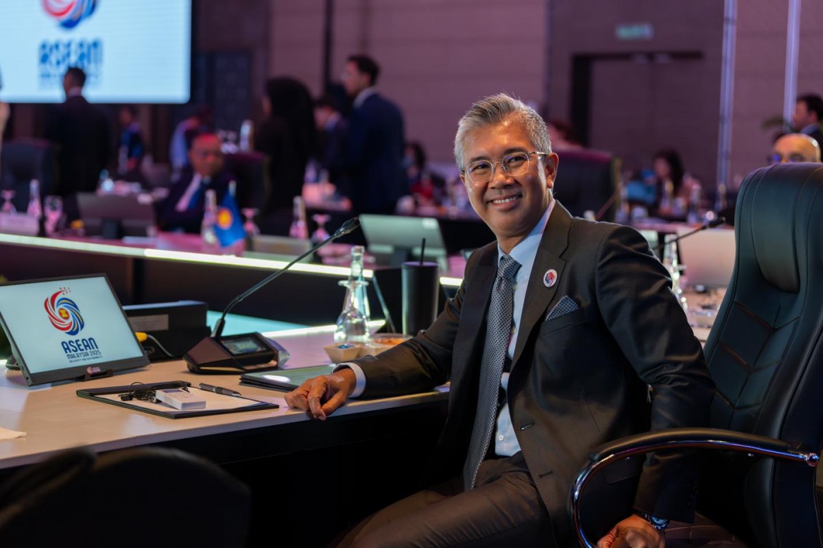 Ông Zafrul Aziz tại Hội nghị Bộ trưởng 555Win login đăng nhập ASEAN lần thứ 57 ngày 25/9. Ảnh: Facebook/@Tengku Zafrul