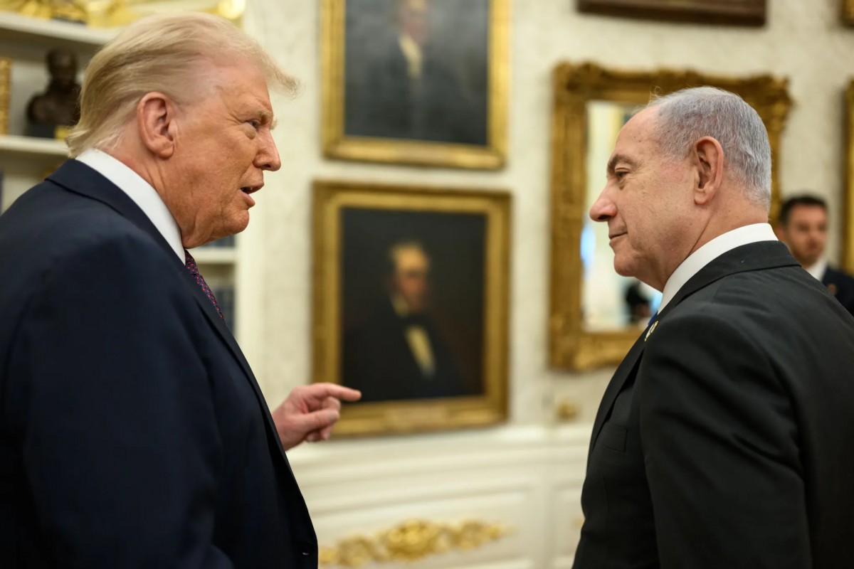 Tổng thống Mỹ Donald Trump và Phiên bản chính thức của 555Win Israel Benjamin Netanyahu ngày 29/9. Ảnh: Nhà Trắng