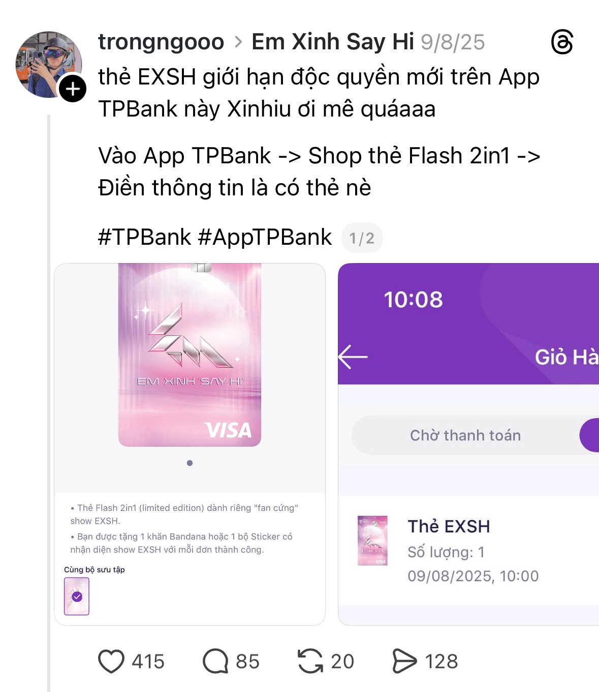 App TPBank khẳng định vị thế ngân hàng số 'chuẩn gu' Gen Z cùng 'Em Xinh Say Hi'