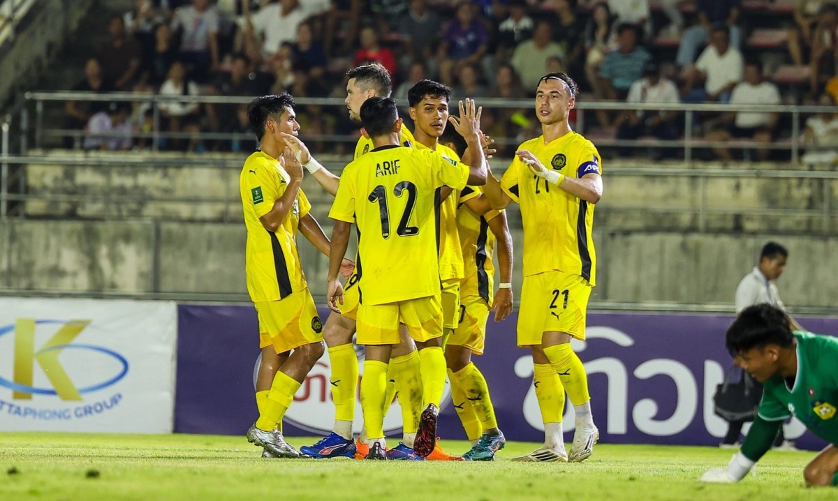 Malaysia đánh bại Lào với tỷ số 3-0. Ảnh: Malaysia NT