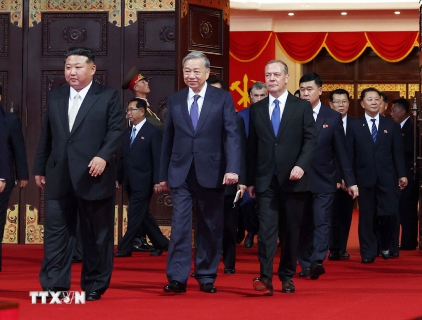 Tổng Bí thư Tô Lâm dự chương trình kỷ niệm thành lập Đảng Lao động Triều Tiên