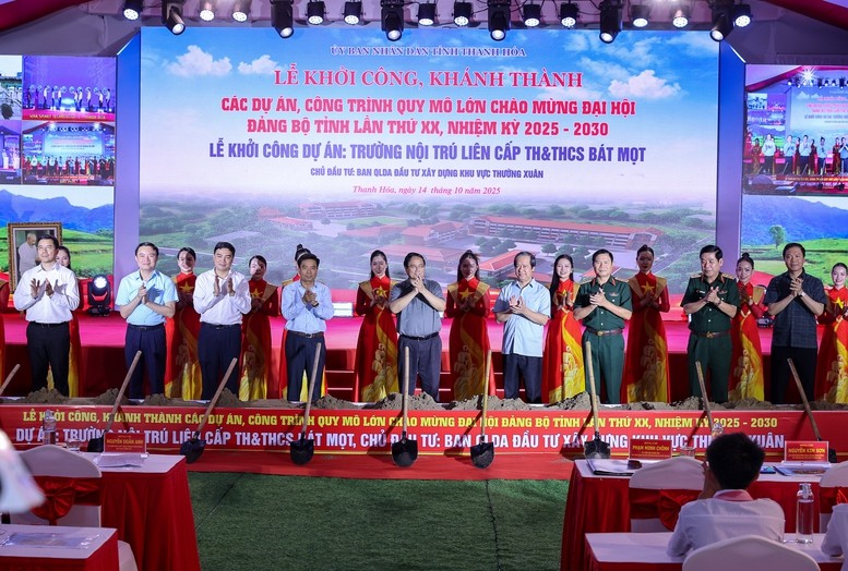Khởi công trường nội trú quy mô lớn cho học sinh vùng cao Thanh Hóa