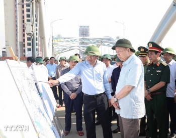 Tổng Bí thư kiểm tra công tác khắc phục hậu quả bão, lụt tại Thái Nguyên