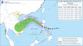 Bão Fengshen đi vào Biển Đông trở thành cơn bão số 12