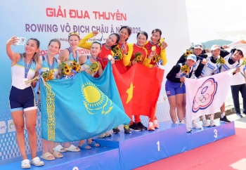 Việt Nam giành 6 huy chương vàng Giải đua thuyền Rowing vô địch châu Á 2025