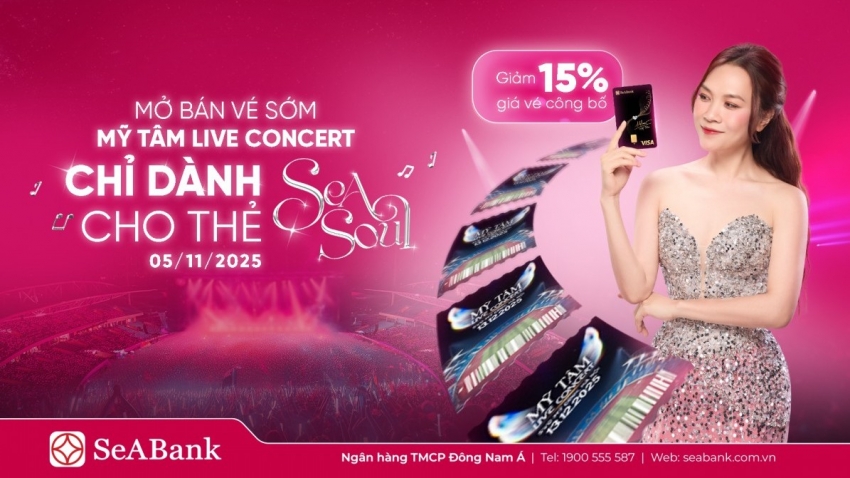 SeABank mang đến cơ hội săn vé miễn phí tại Mỹ Tâm Live Concert 2025