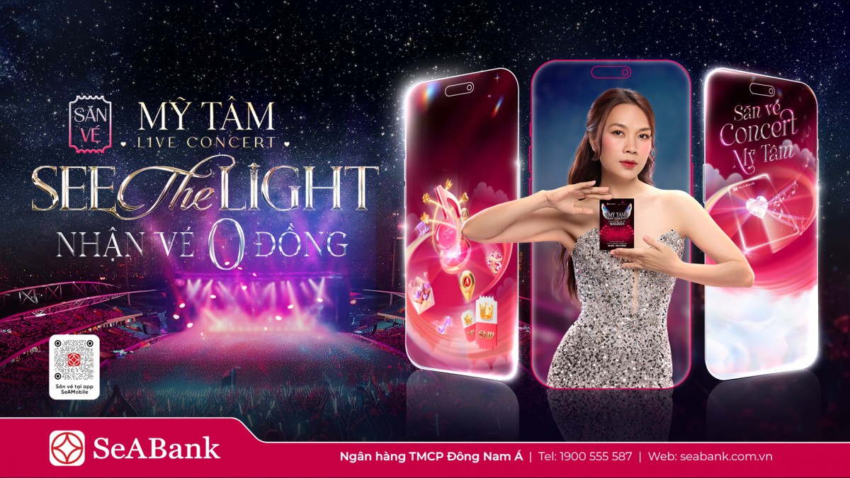 SeABank mang đến cơ hội săn vé miễn phí tại Mỹ Tâm Live Concert 2025