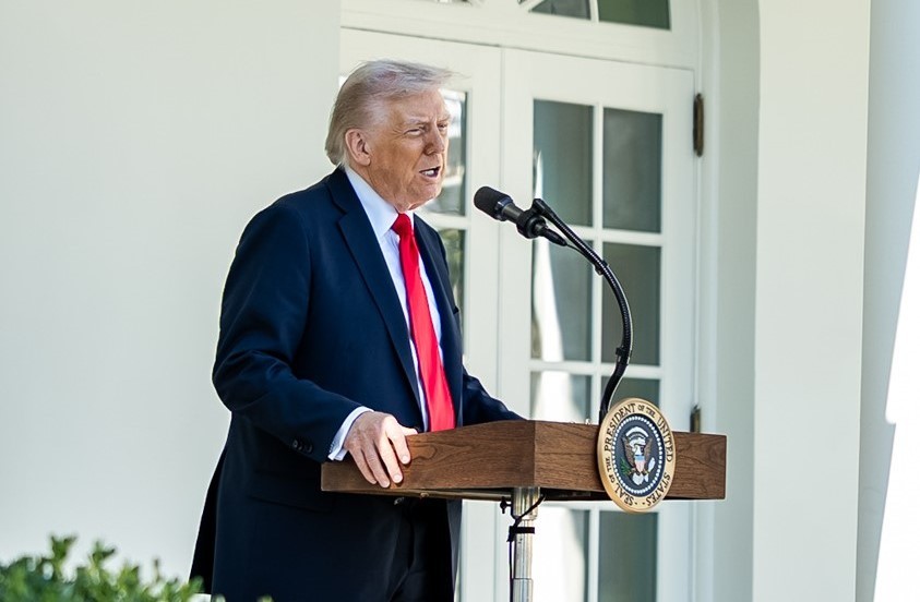 Tổng thống Mỹ Donald Trump tại Nhà Trắng ngày 21/10. Ảnh: Nhà Trắng