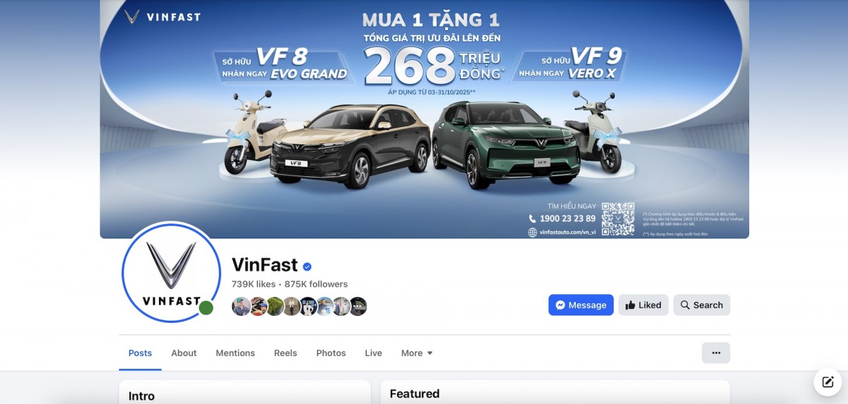 Vinfast cảnh báo hiện tượng lừa đảo thông qua fanpage giả mạo Vinfast cảnh báo hiện tượng lừa đảo thông qua fanpage giả mạo
