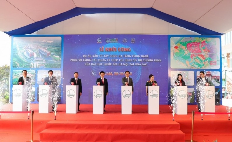 Khởi công dự án hạ tầng công nghệ cho đô thị thông minh tại Hòa Lạc