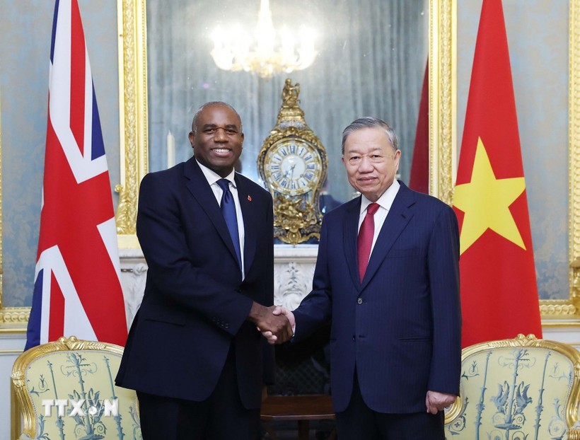 Tổng Bí thư Tô Lâm gặp Phó Phiên bản chính thức của 555Win Anh David Lammy. Ảnh: TTXVN.